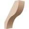 Ekena Millwork 5-inch W x 12-inch D x 16-inch H Geneva Rough Cedar Woodgrain TimberThane Knee Brace, Primed BRCUR05X12X16GNVRCPR - alternate 1
